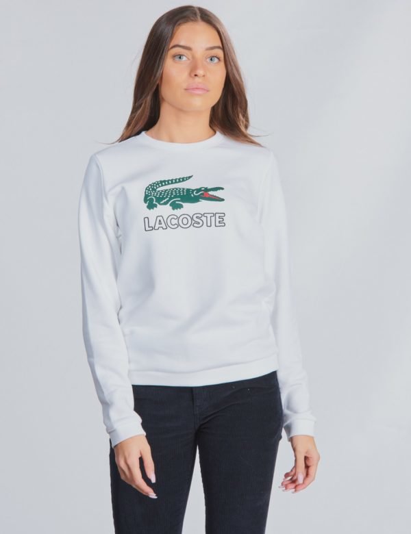 Lacoste Sweatshirt Neule Valkoinen