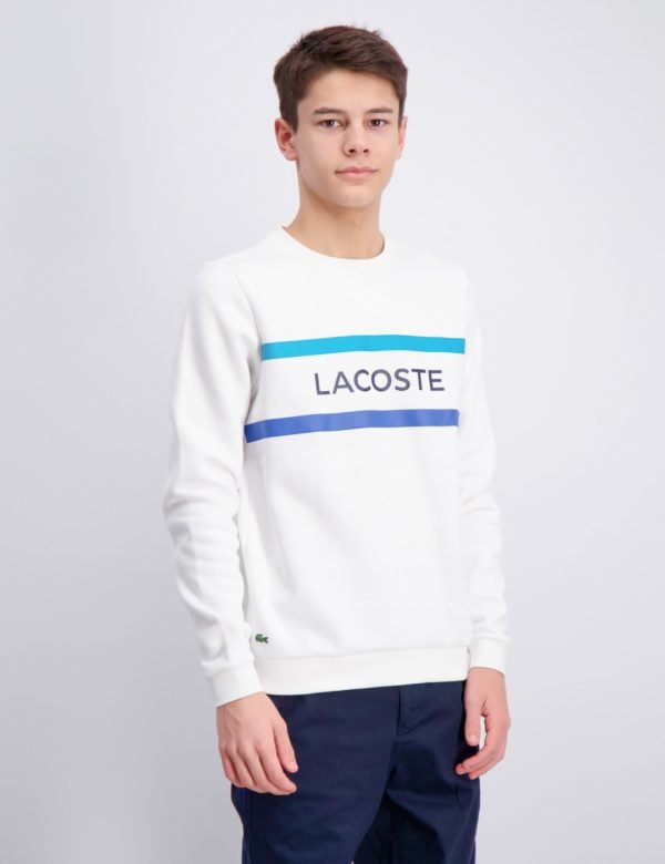 Lacoste Sweatshirt Neule Valkoinen