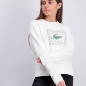 Lacoste Sweatshirt Neule Valkoinen