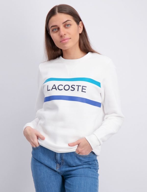 Lacoste Sweatshirt Neule Valkoinen