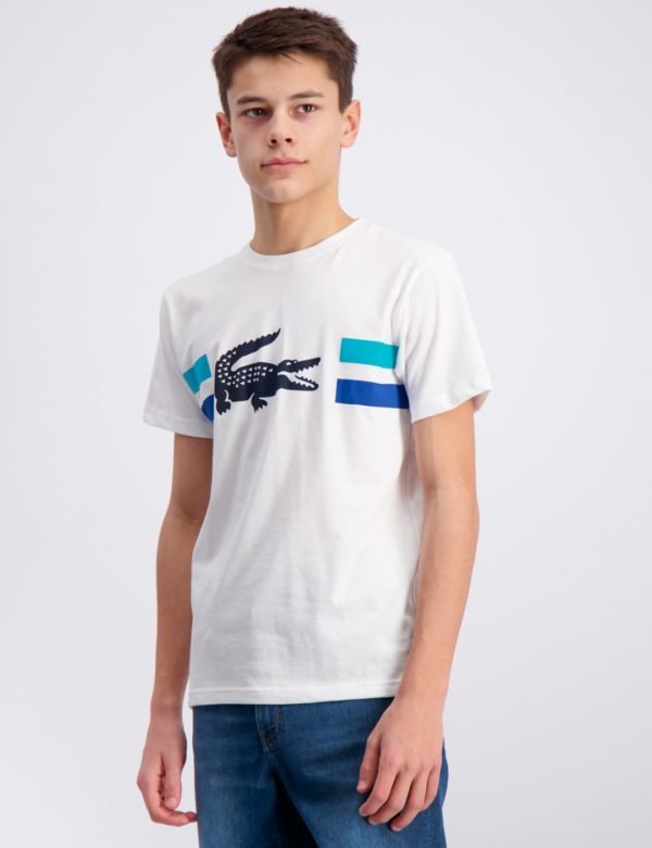 Lacoste T Shirt T-Paita Valkoinen