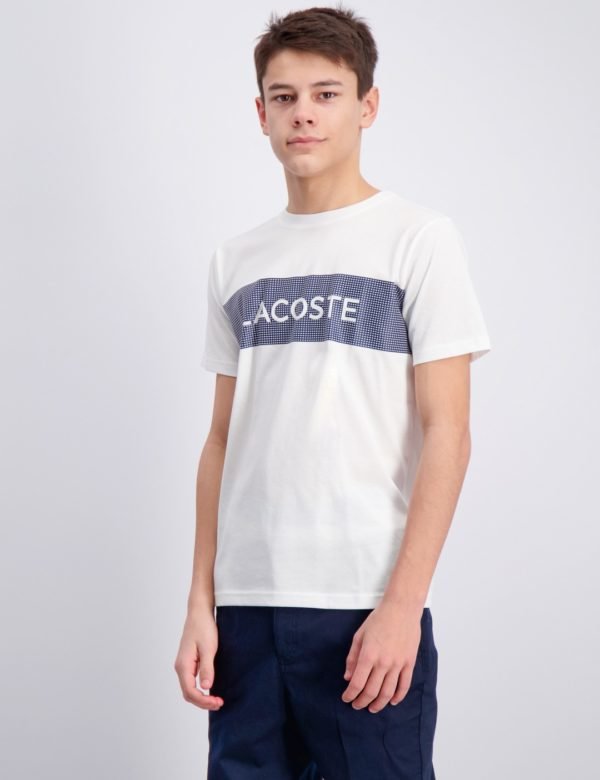 Lacoste T Shirt T-Paita Valkoinen