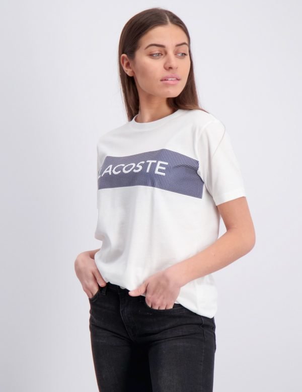 Lacoste T Shirt T-Paita Valkoinen