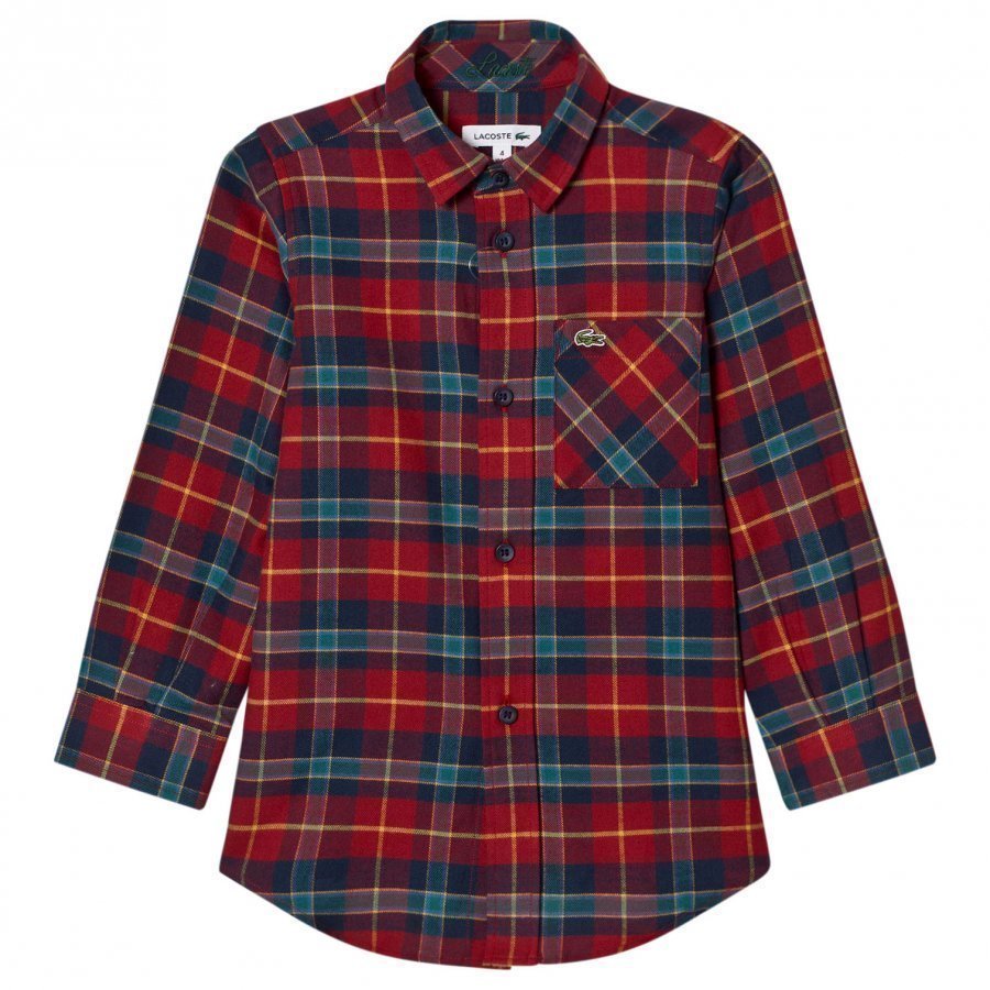 Lacoste Tartan Flannel Shirt Kauluspaita