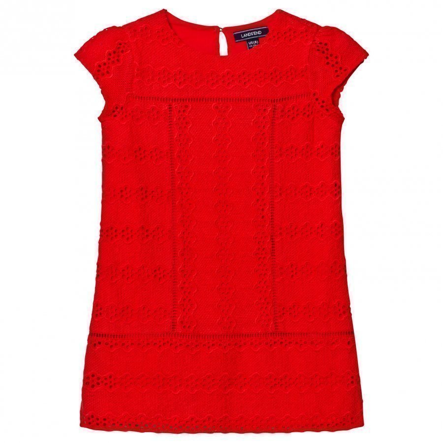 Lands End Broderie Anglaise Top Pusero