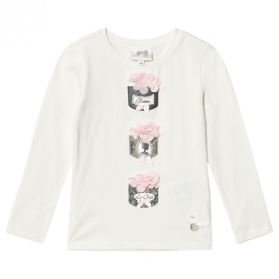 Le Chic Cream Powder Puff Tee T-Paita