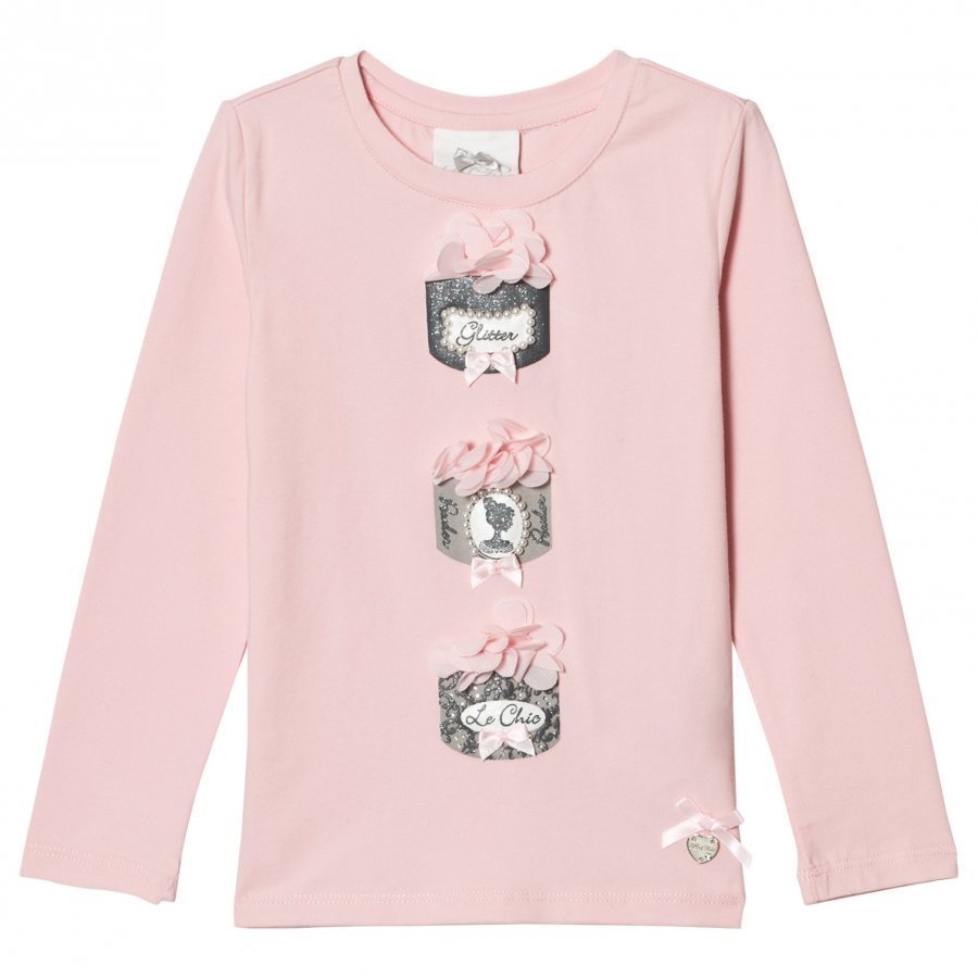 Le Chic Pink Powder Puff Tee T-Paita