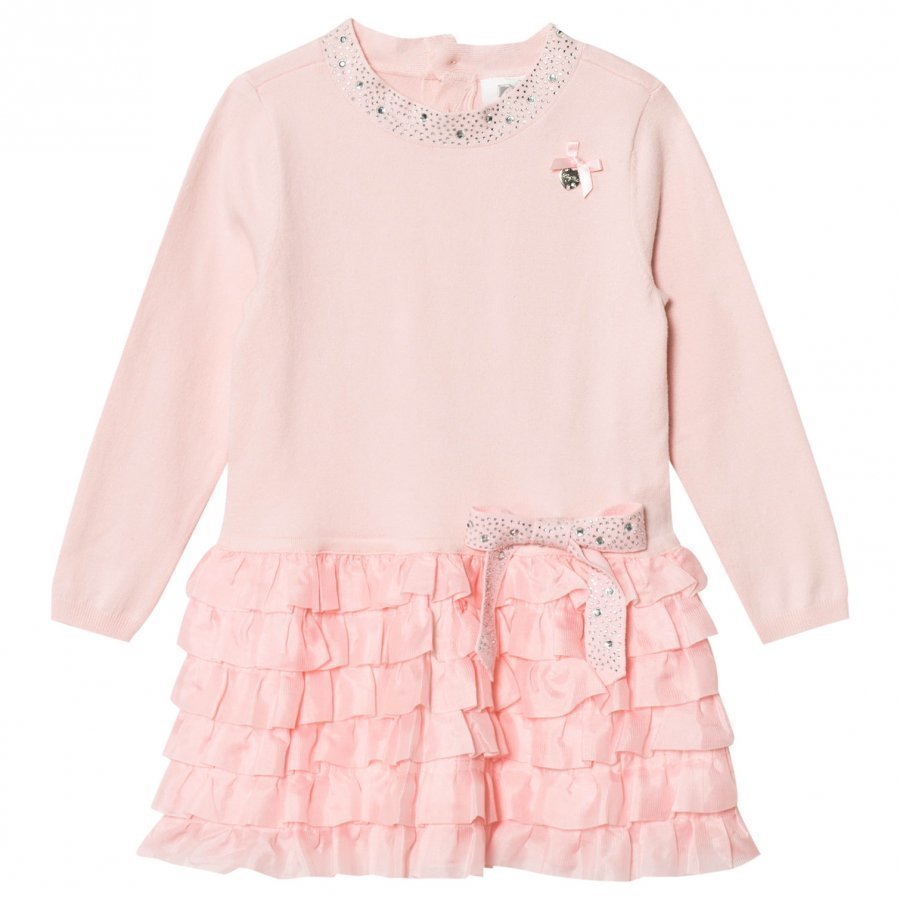 Le Chic Pink Ruffle Dress Juhlamekko