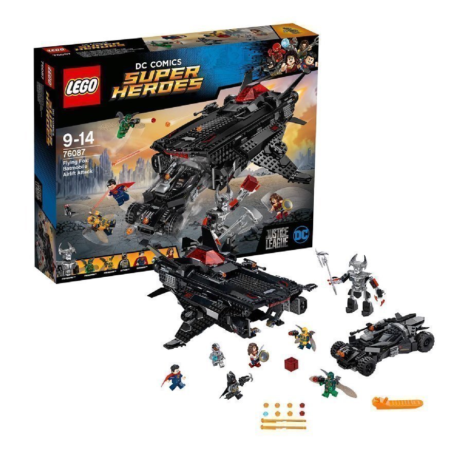 Lego Dc Universe Super Heroes Lentävä Kettu Batmobiilin Ilmakuljetushyökkäys 76087
