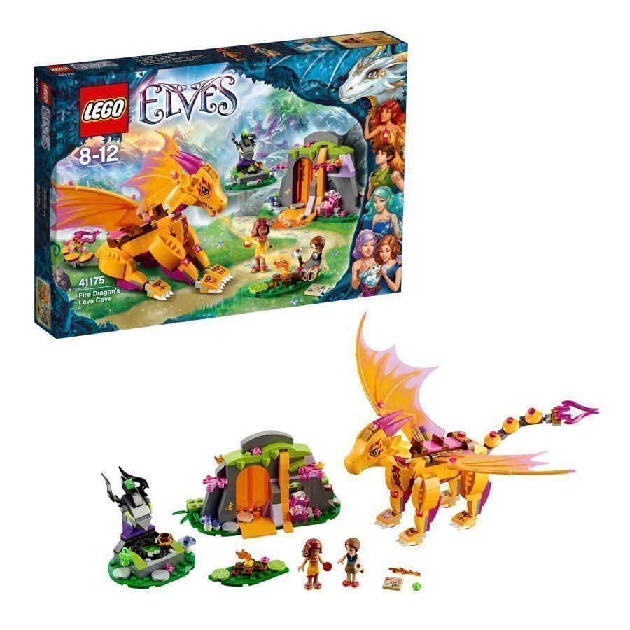 Lego Elves Tulilohikäärmeen Laavaluola 41175