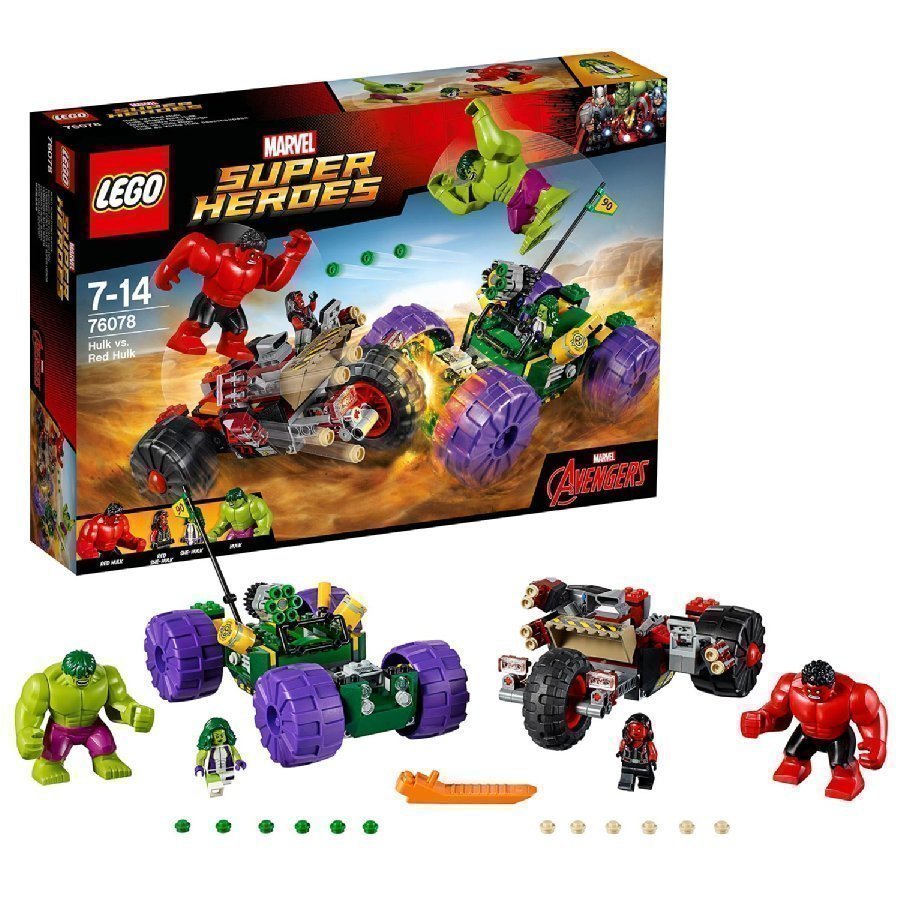 Lego Marvel Super Heroes Hulk Vs. Punainen Hulk 76078