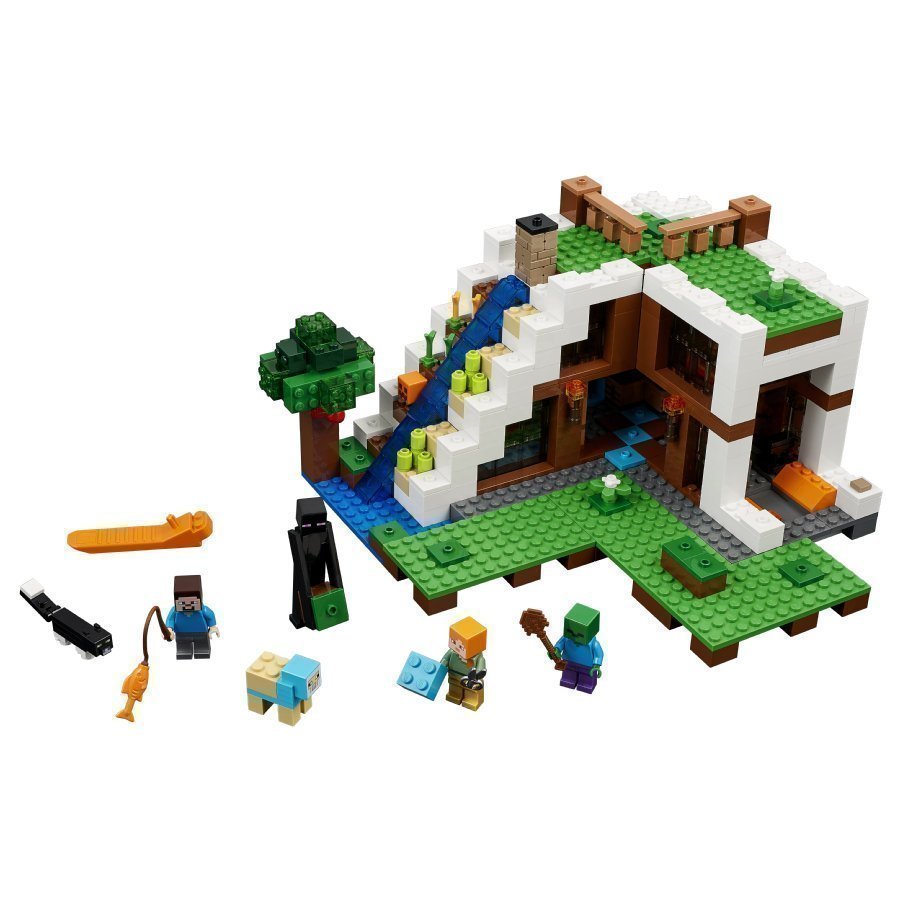 Lego Minecraft Tukikohta Vesiputouksen Luona 21134