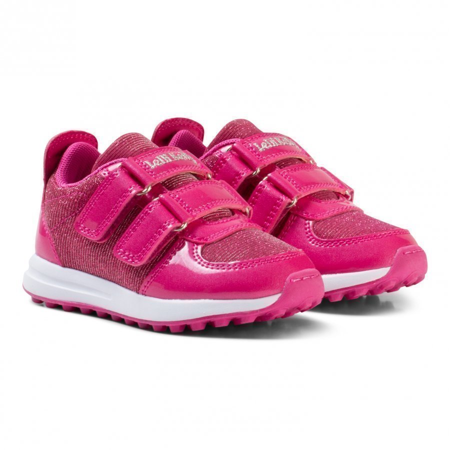 Lelli Kelly Pink Patent Colorissima Velcro Trainers With Interchangable Charm Lenkkarit