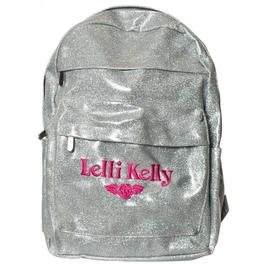 Lelli Kelly Silver Glitter Backpack Reppu