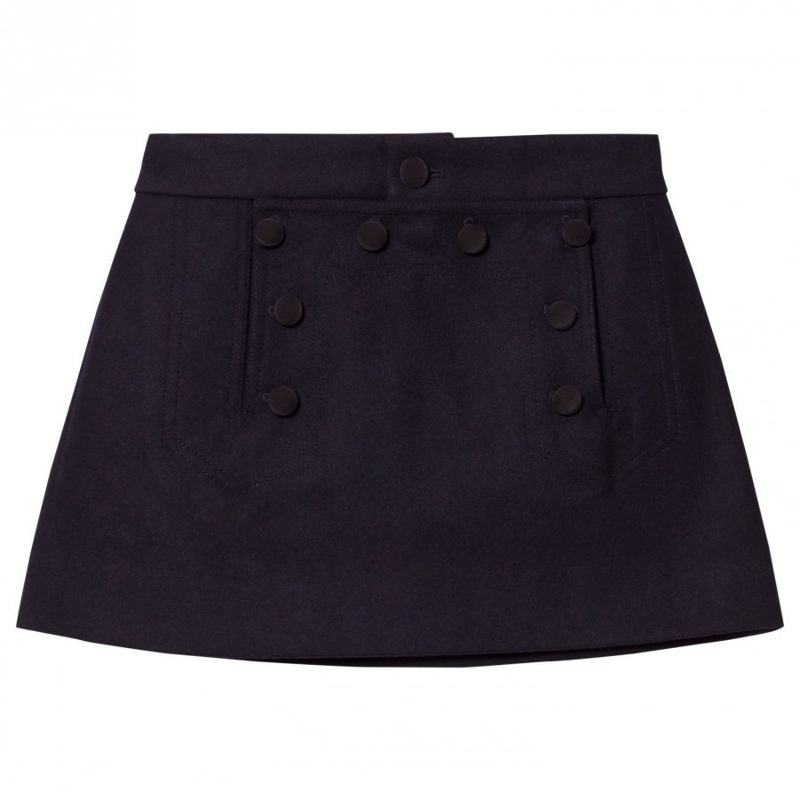 Les Coyotes De Paris Nina Sailor Skirt Navy Midihame