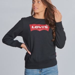 Levis Batwing Crewnec Neule Musta