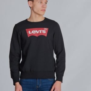 Levis Batwing Crewnec Neule Musta