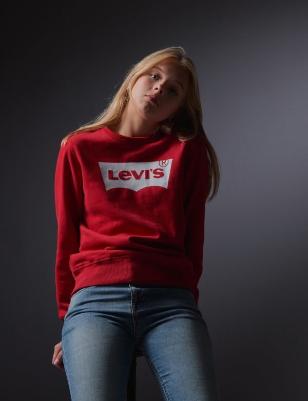 Levis Batwing Crewneck Neule Punainen