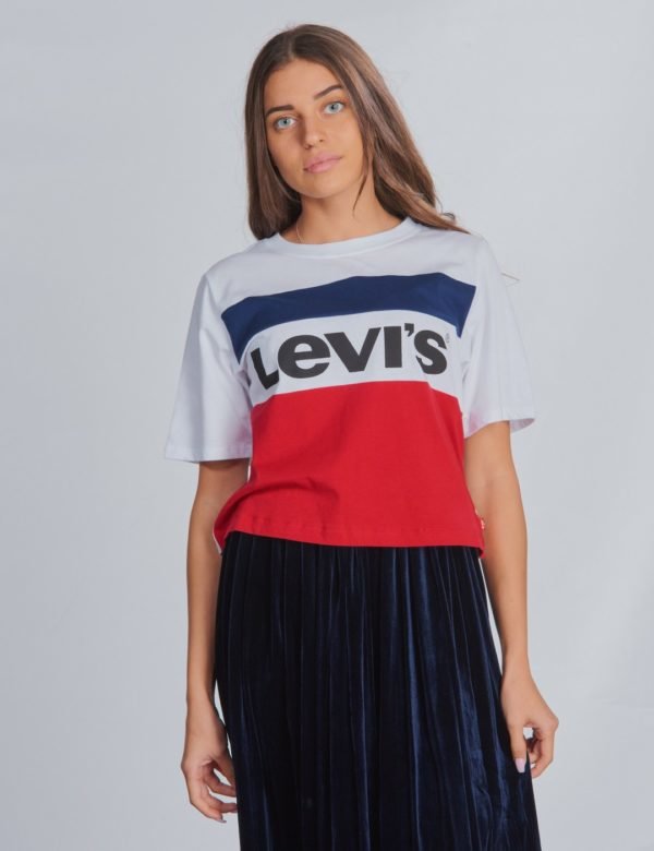 Levis Colorblock Crop T-Paita Kirjava