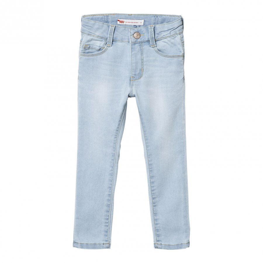 Levis Kids Bleached Denim 721 High Rise Skinny Jean Farkut