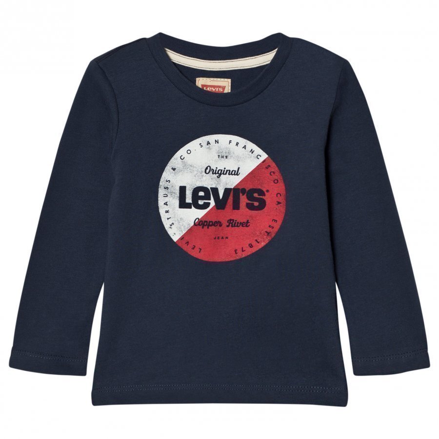 Levis Kids Blue Circle Logo Long Sleeve Tee Pitkähihainen T-Paita