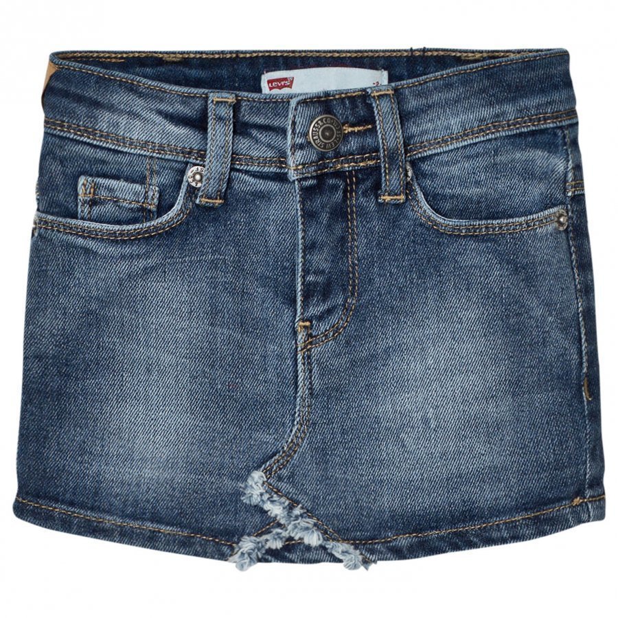 Levis Kids Blue Denim Skirt With Contrast Pocket Farkkuhame