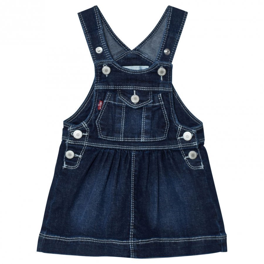 Levis Kids Denim Dungaree Dress Dark Wash Lappuhaalari