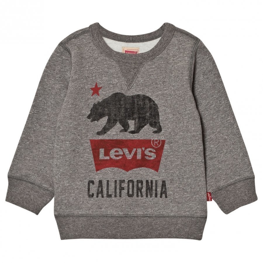 Levis Kids Grey Marl California Logo Sweatshirt Oloasun Paita