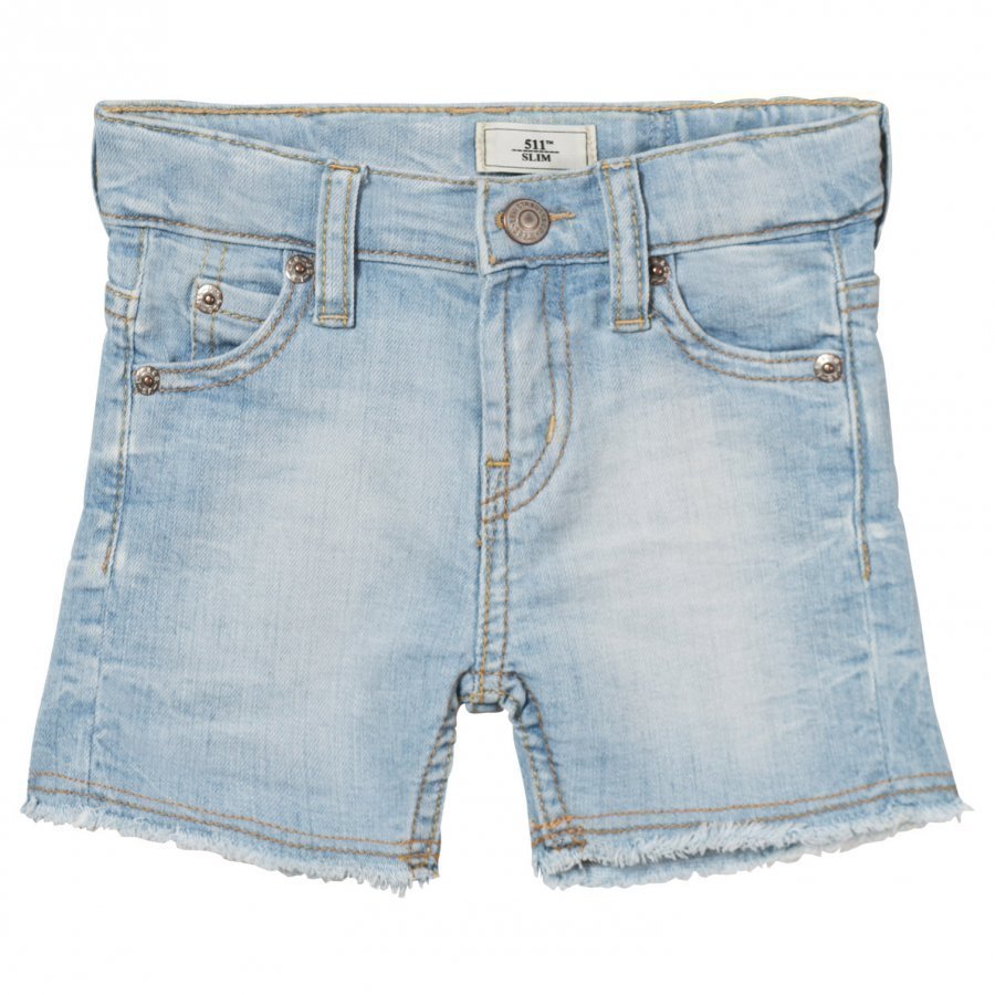 Levis Kids Light Wash 511 Slim Bermuda Shorts Farkkushortsit