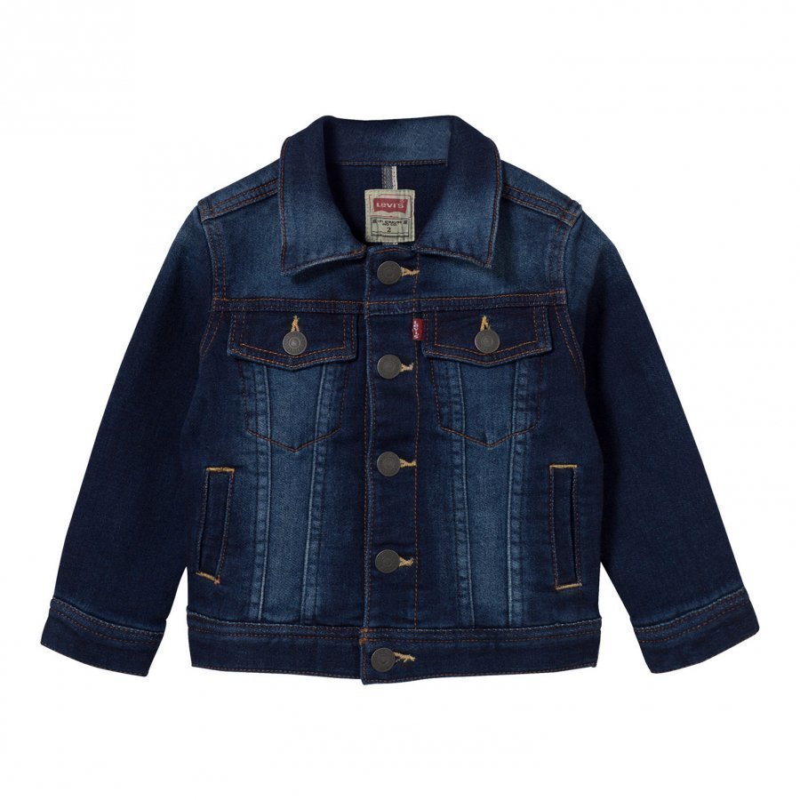 Levis Kids Mid Wash Jog Jean Jacket Farkkutakki