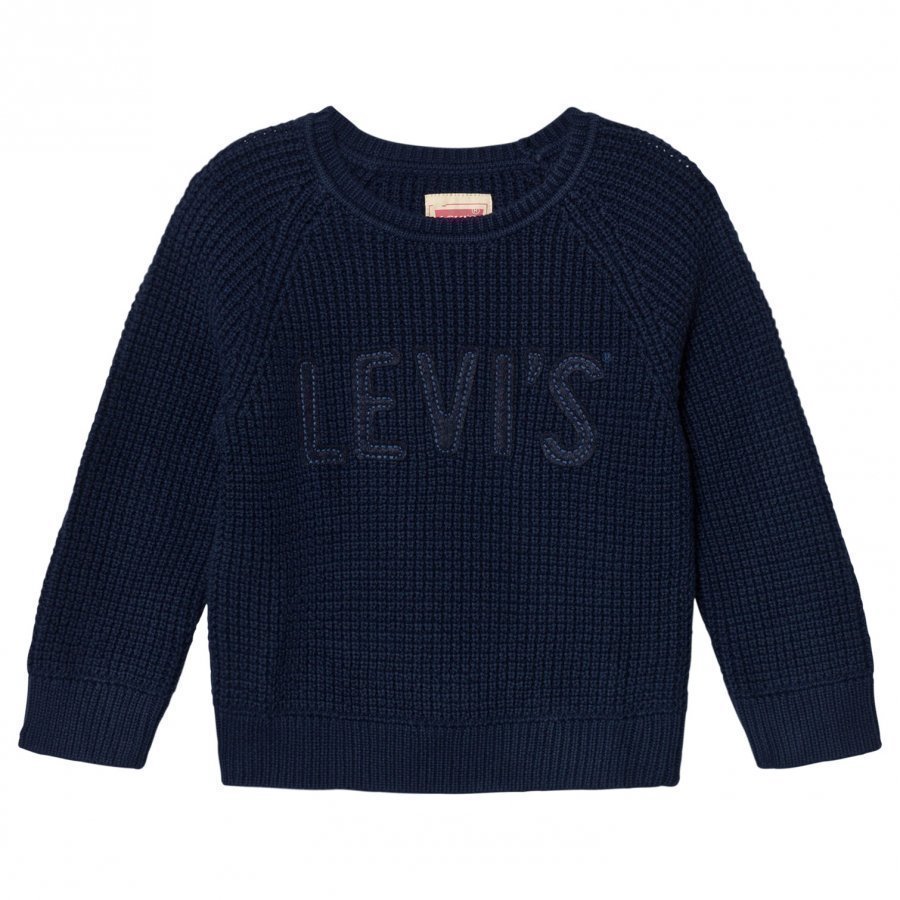 Levis Kids Navy Branded Knit Sweater Huppari