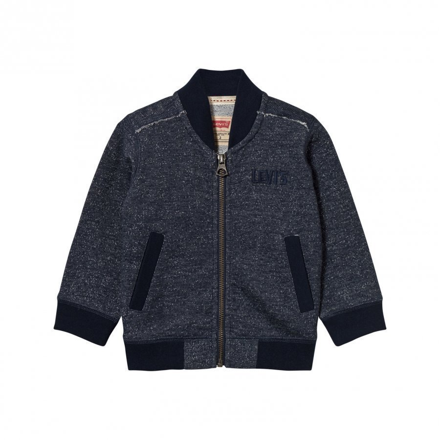 Levis Kids Navy Marl Zip Thru Logo Sweatshirt Oloasun Paita