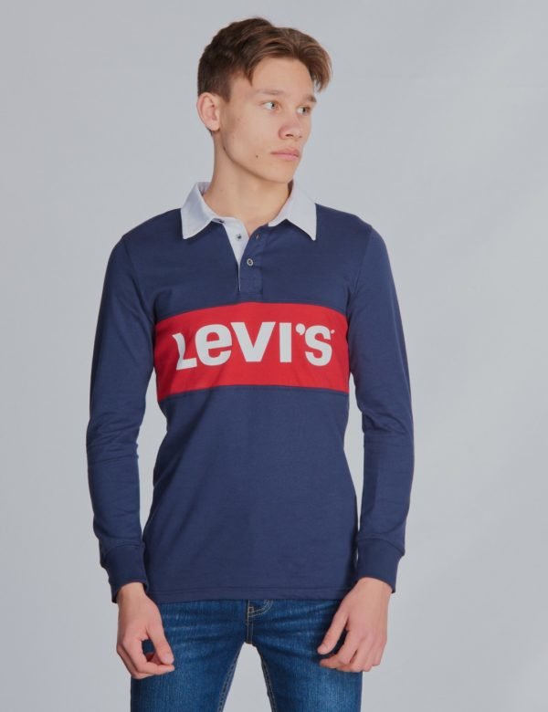 Levis L/S Box Tab Rug Pikee Sininen