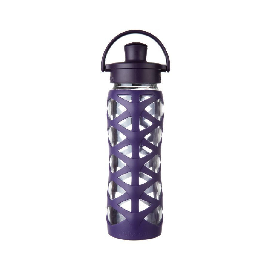 Lifefactory Juomapullo Active Flip Top Cap 650 Ml Aubergine