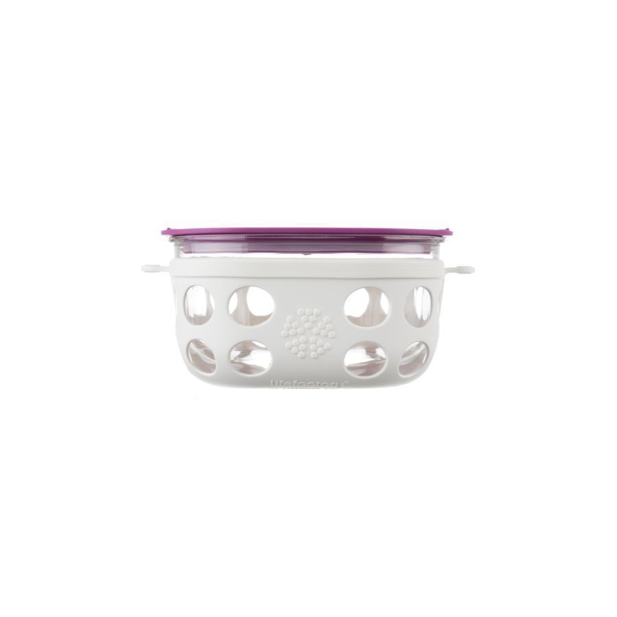 Lifefactory Lasinen Eväsrasia 950 Ml Optic White / Huckleberry