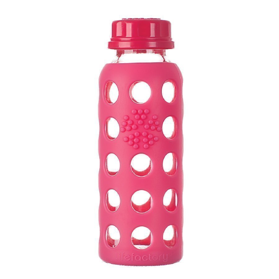 Lifefactory Lasinen Juomapullo 250 Ml Raspberry