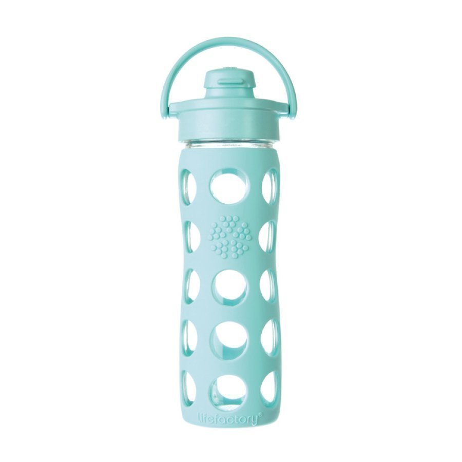 Lifefactory Lasinen Juomapullo Sporttikorkilla 650 Ml Turquoise