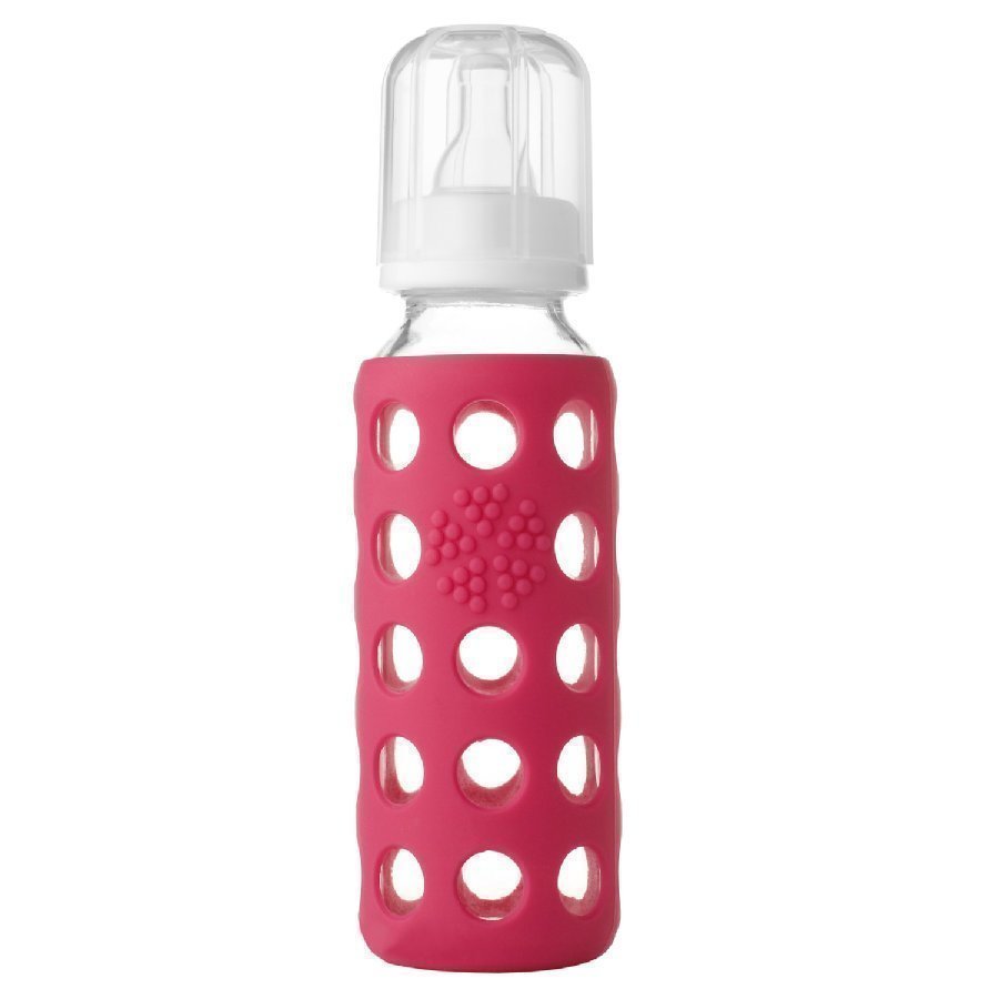 Lifefactory Lasinen Tuttipullo 250 Ml Raspberry