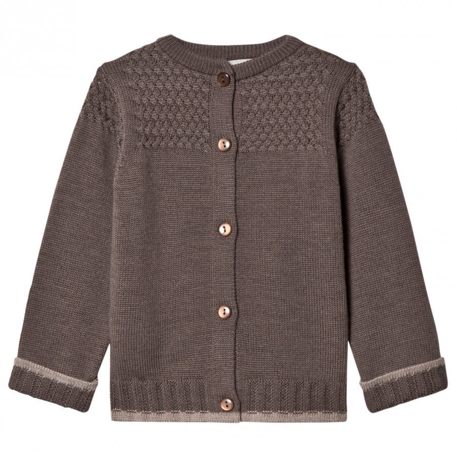 Lillelam Basic Cardigan Brown Neuletakki