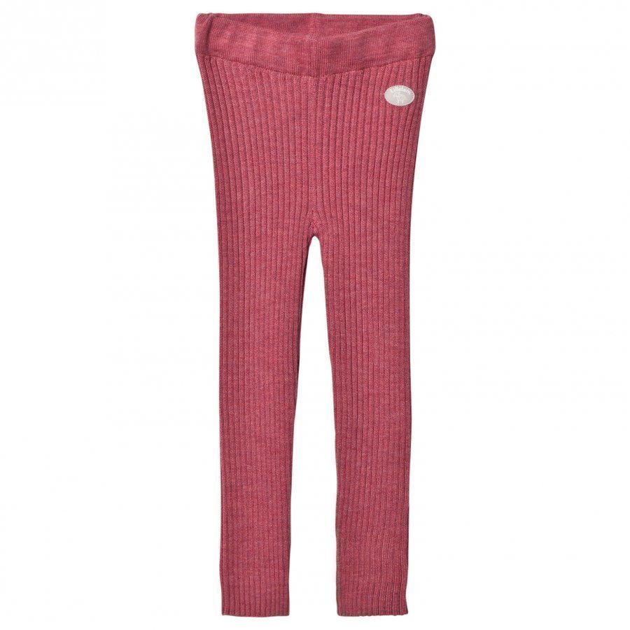 Lillelam Basic Rib Leggings Pink Housut