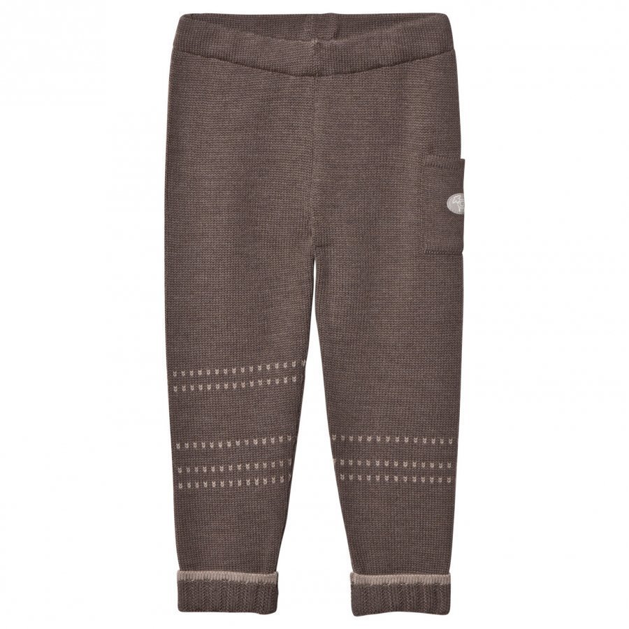 Lillelam Basic Wool Pants Brown Housut