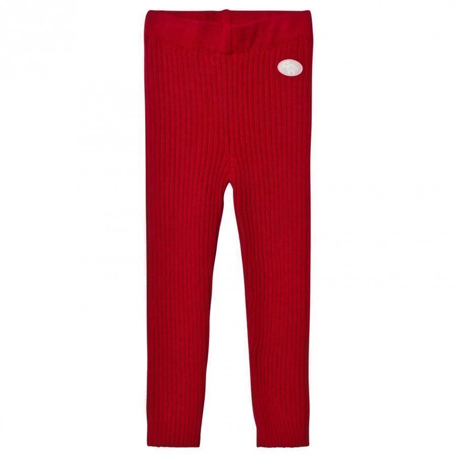 Lillelam Winter Rib Leggings Red Housut