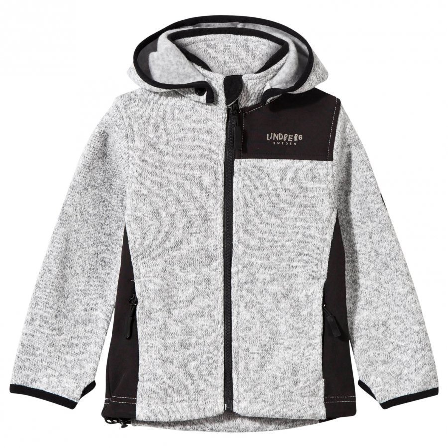 Lindberg Bormio Jacket Grey Melange Fleece Huppari