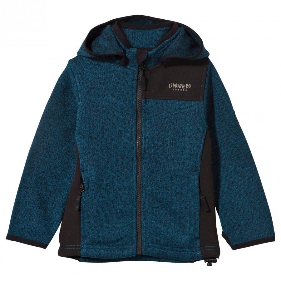 Lindberg Bormio Jacket Petroleum Blue Fleece Huppari