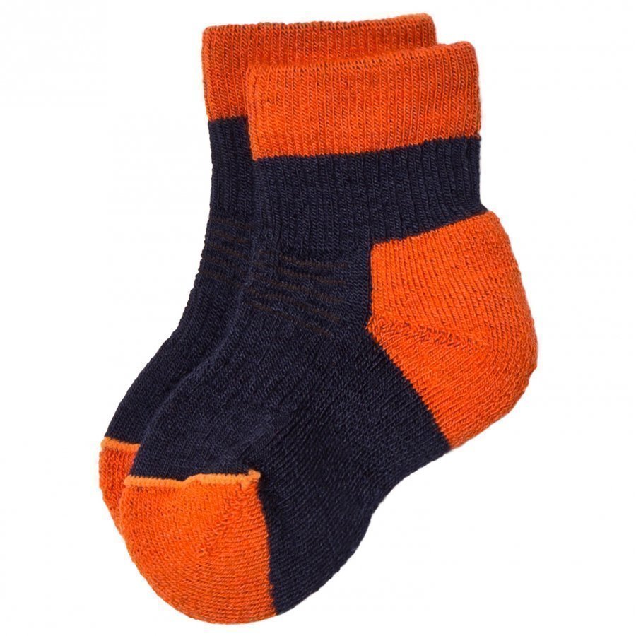 Lindberg Fotingen Ankel Sock Navy/Orange Sukat