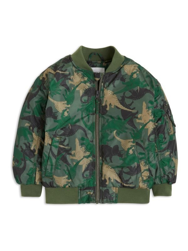 Lindex Kuvioitu Bomber Takki Khaki