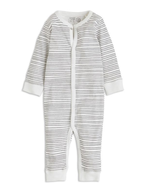 Lindex Kuvioitu Pyjama Valkoinen