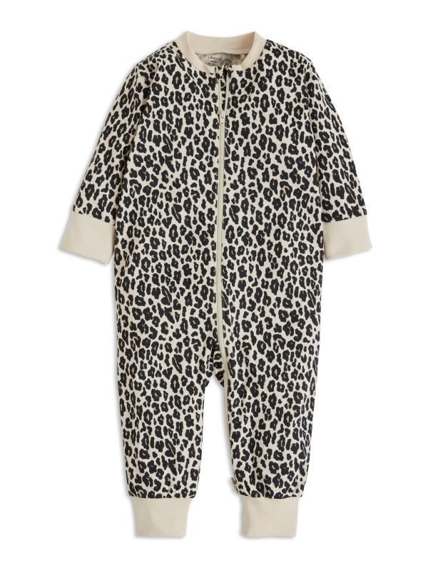 Lindex Leopardikuvioitu Pyjama Beige