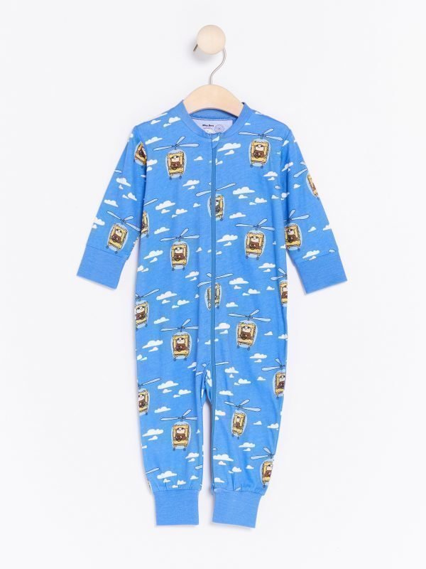 Lindex Pyjama Jossa Mikko Mallikas Painatus Sininen