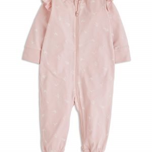 Lindex Pyjama Jossa Painatus Ja Röyhelöt Vaaleanpunainen